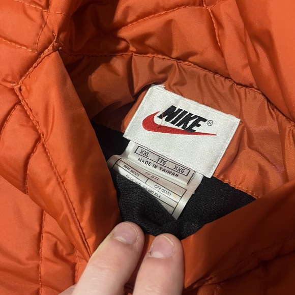 VINTAGE NIKE 90s BOMBER JACKET 2in1 BIG SWOOSH SIZE XXL 2XL - Picture 4 of 7